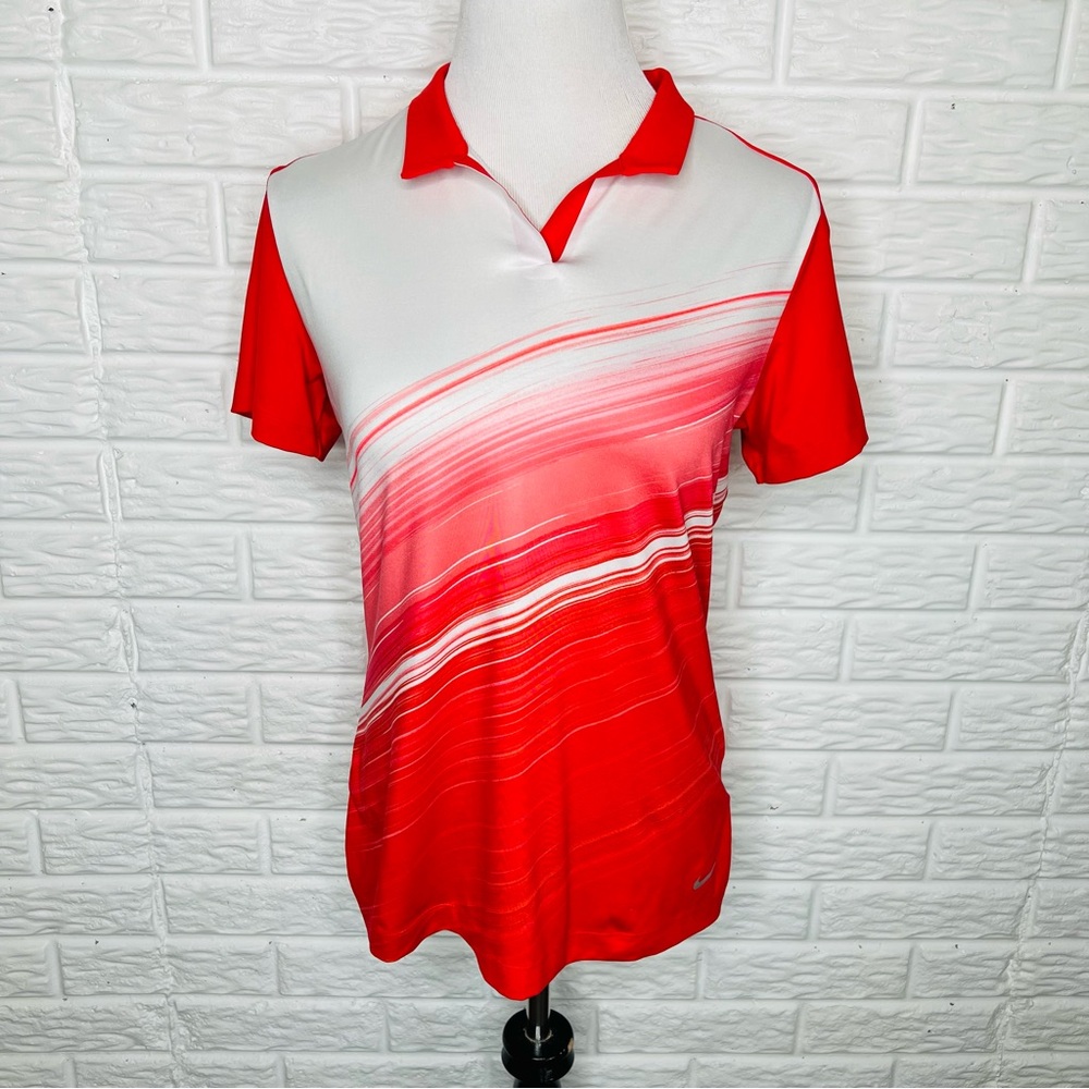 NIKE Golf Women’s Fit Dry Retro Inspired Athletic Polo Shirt Size M